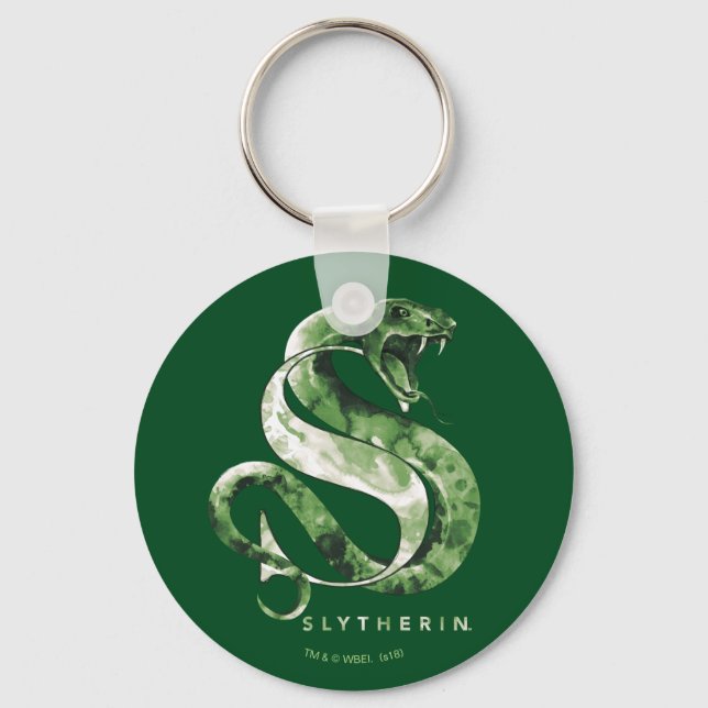 Porte-clés Harry Potter | Aquarelle SLYTHERIN™ (Recto)
