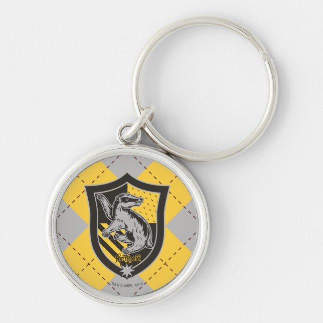 Porte-clés Harry Potter | Blason de fierté de la maison Poufs (Devant)