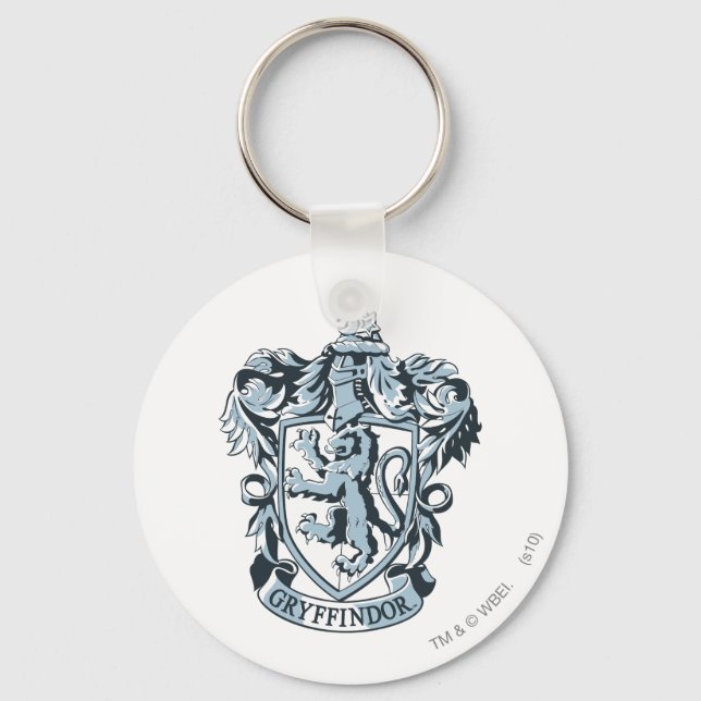 Porte-clés Harry Potter | Blason de Gryffindor Bleu (Recto)