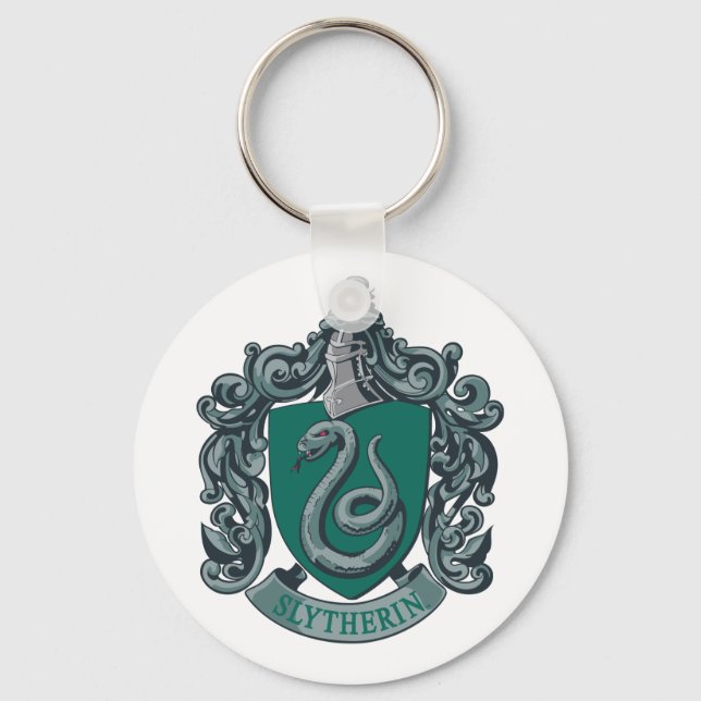 Porte-clés Harry Potter | Blason de Serpentard Vert (Recto)