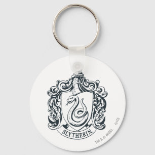 Porte-clés Harry Potter   Slytherin Crest - noir et blanc