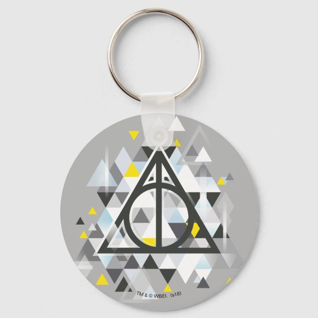 Porte-clés Harry Potter | Symbole géométrique des Reliques de (Recto)