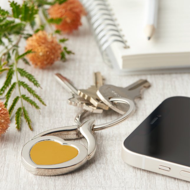 Porte-clés Harvest Gold Heart Keychain (Côté )