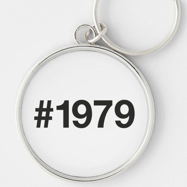 Porte-clés Hashtag 1979 46 Anniversaire (Devant)