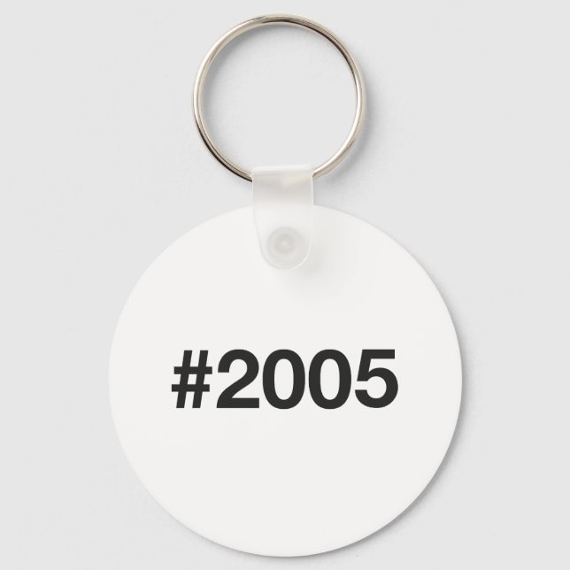 Porte-clés Hashtag 20 Anniversaire 2005 (Recto)