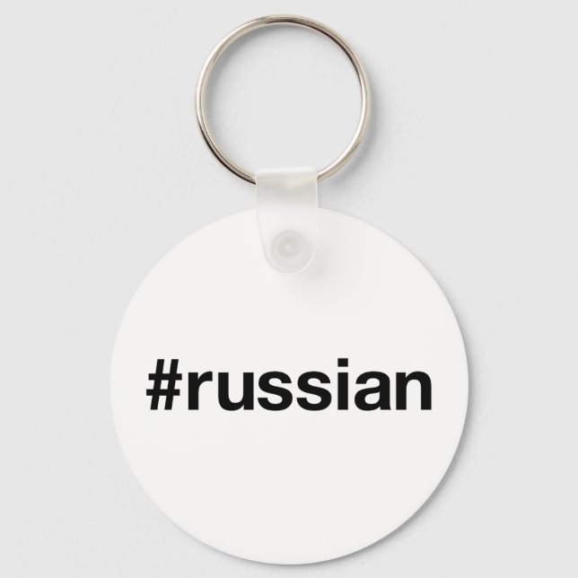 Porte-clés Hashtag RUSSE (Recto)