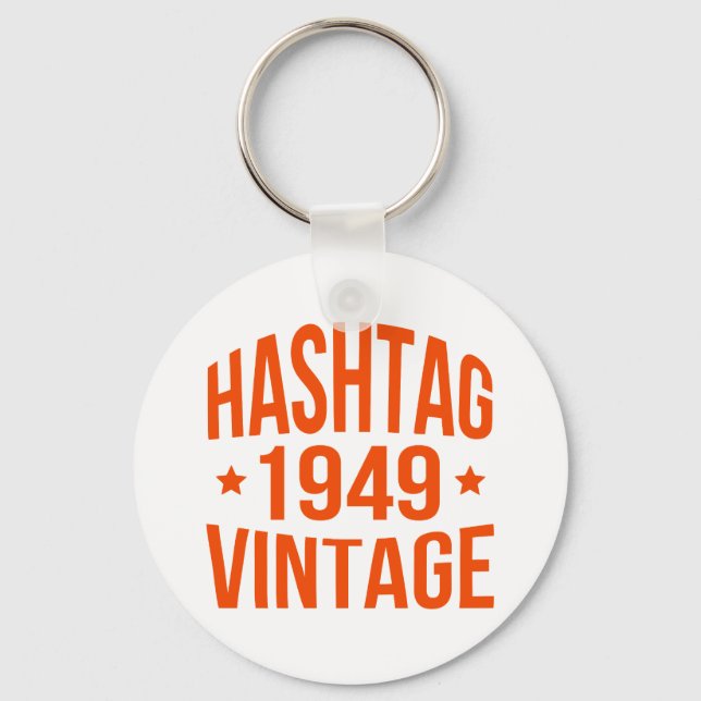 Porte-clés Hashtag Vintage 1949 (Recto)