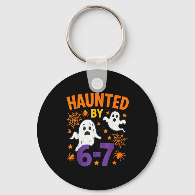 Porte-clés Haunted 67 Ghost Math Teacher Halloween Costume Ma (Recto)