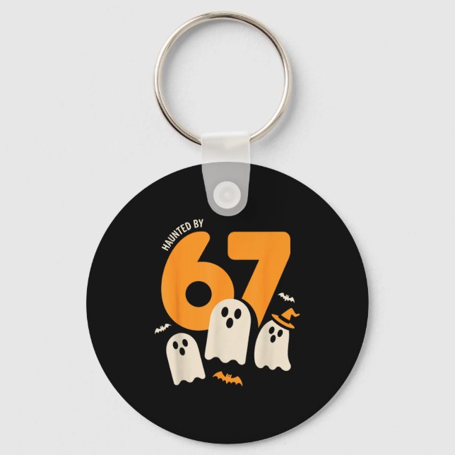 Porte-clés Haunted By 67 Funny Halloween Meme Design  (Recto)