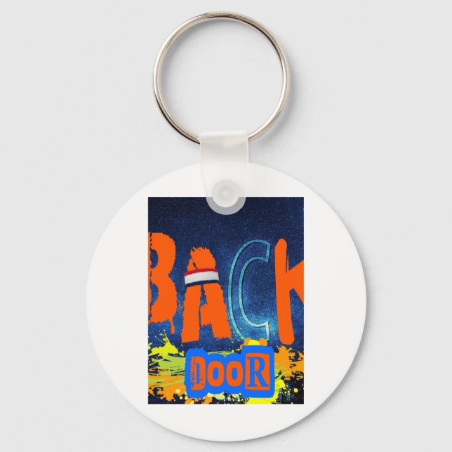 Porte-clés Haut en chiffon à motif « Back Door Chemistry » (Recto)