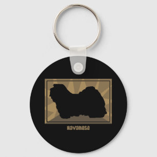 Porte-clés Havanese terreux