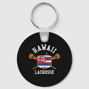 Porte-clés Hawaii Lacrosse Vintage Aloha State Flag Lax Tee