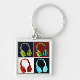 Porte-clés Headphones Pop Art
