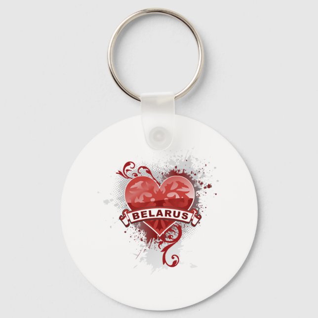 Porte-clés Heart Belarus (Recto)