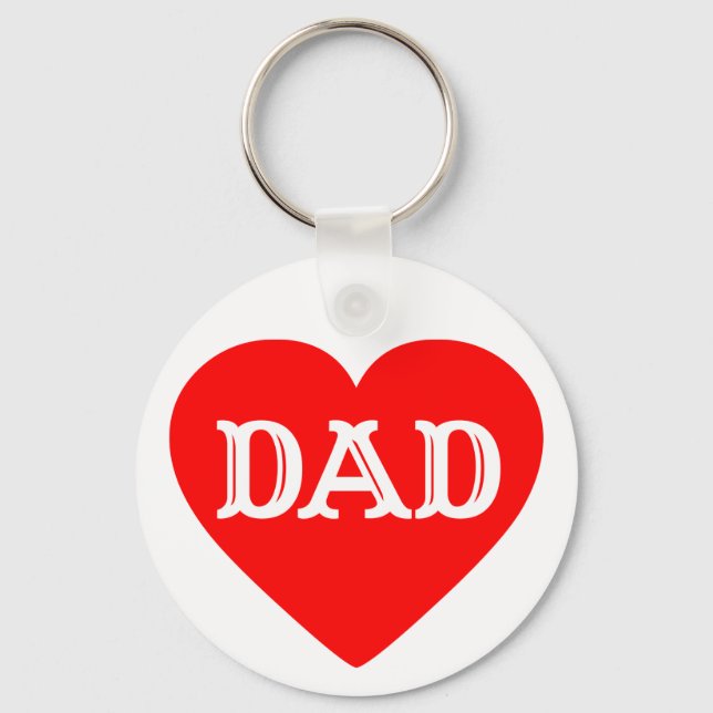 PORTE-CLÉS HEART DAD (Recto)