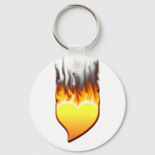 Porte-clés Heart Flame tilted III