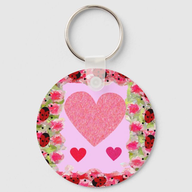 Porte-clés Heart Ladybugs (Recto)