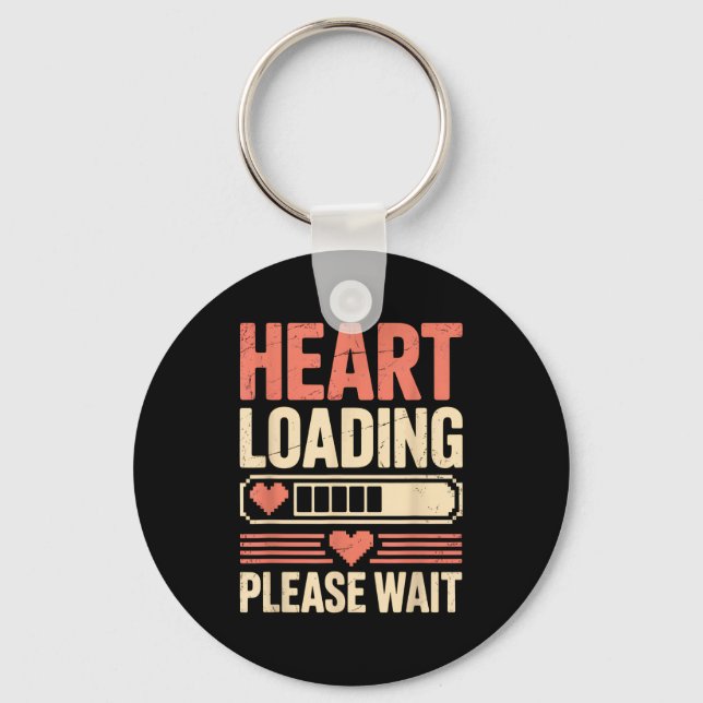 Porte-clés Heart Loading Please Wait Retro Xel Valentine Humo (Recto)