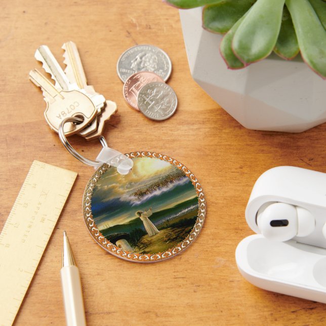 Porte-clés Heavens accueillant Embrasser Jésus à Dusk (Bureau)