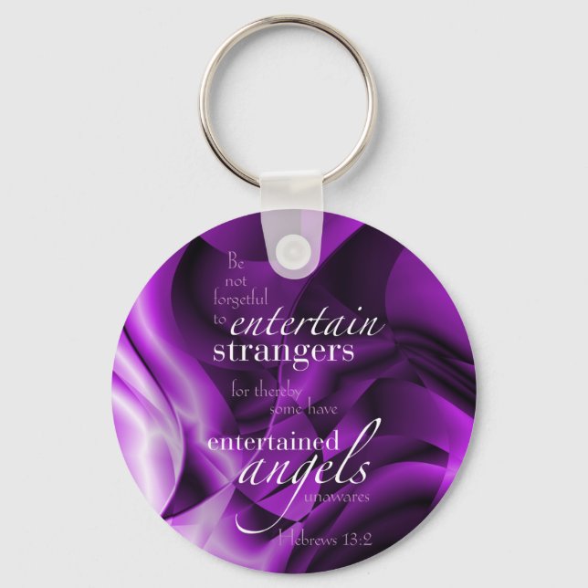 Porte-clés Hebrews 13:2 (Recto)