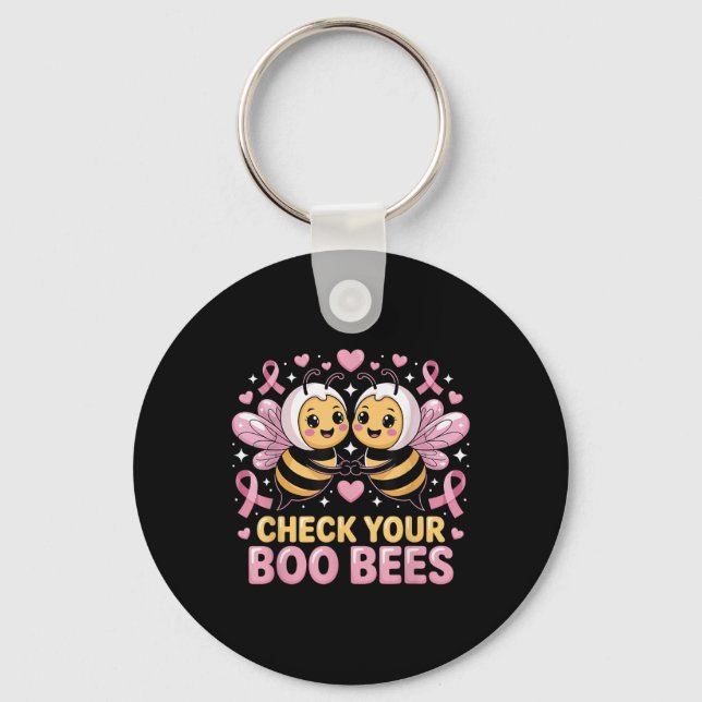 Porte-clés Heck Your Boo Bees mignonne Cancer du Sein De (Recto)