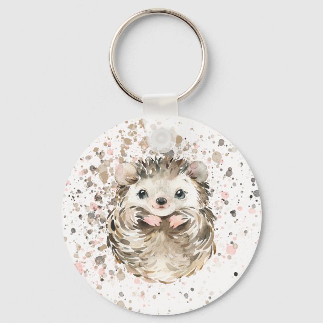 Porte-clés Hédgebog pour bébé mignon (Recto)