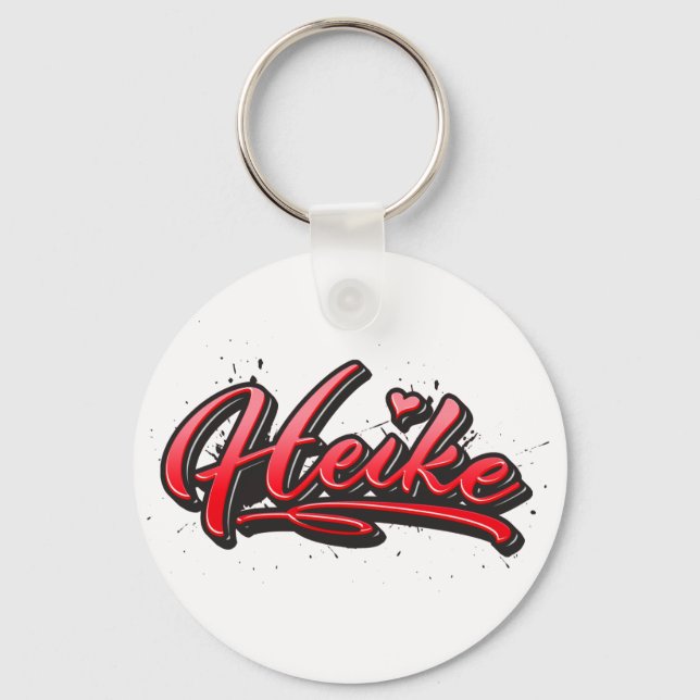Porte-clés Heike Red Heart Graffiti (Recto)