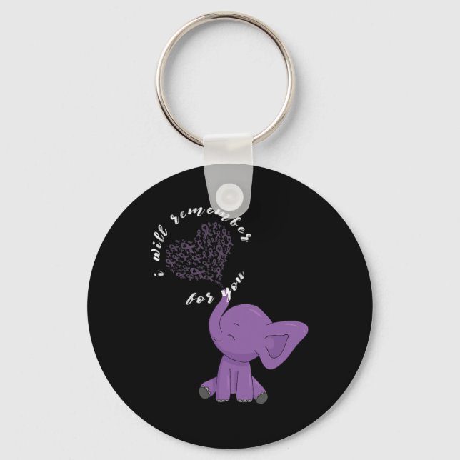 Porte-clés Heimerheimer Monat I Endheimer Purple Bow Elephant (Recto)
