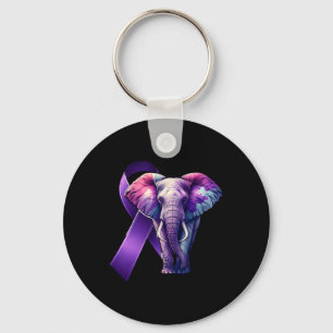 Porte-clés Heimerheimer's Sensibilisation Support Purple Cute