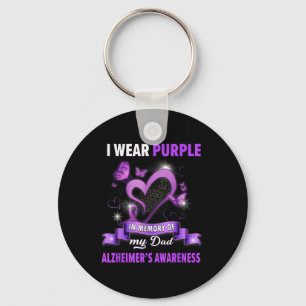 Porte-clés Heimers Sensibilisation Je Porte Violet En Mémoire