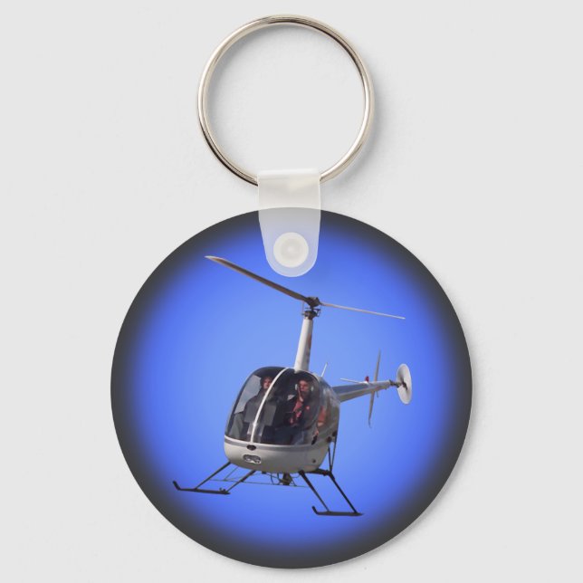 Porte-clés Helicopter Key Chain Cool Flying Helicopter Gifts (Recto)