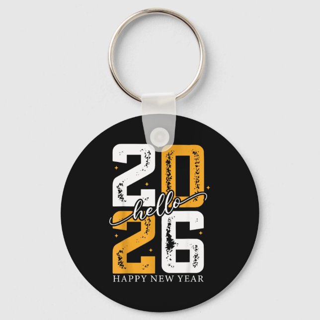 Porte-clés Hello 2026 Happy New Year 2026 New Year's Eve Part (Recto)
