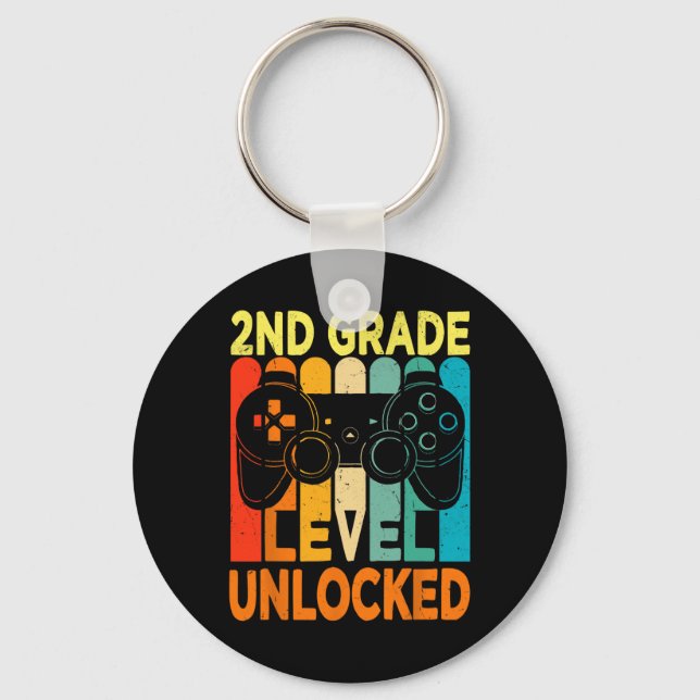 Porte-clés Hello 2nd Grade Level Unlocked Video Game Byck To  (Recto)