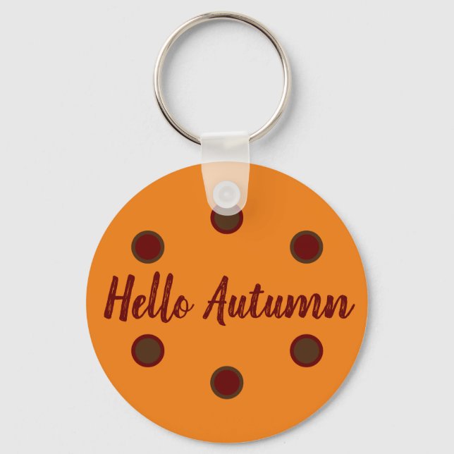 Porte-clés Hello Autumn (Recto)
