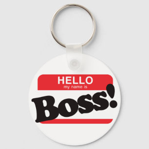 Porte-clés Hello My Name Is Boss