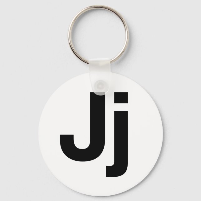 Porte-clés Helvetica Jj (Recto)