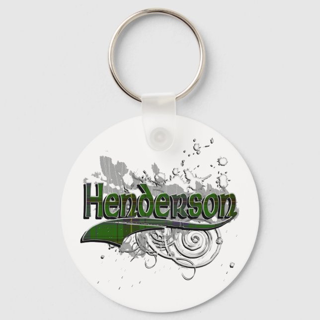 Porte-clés Henderson Tartan Grunge (Recto)