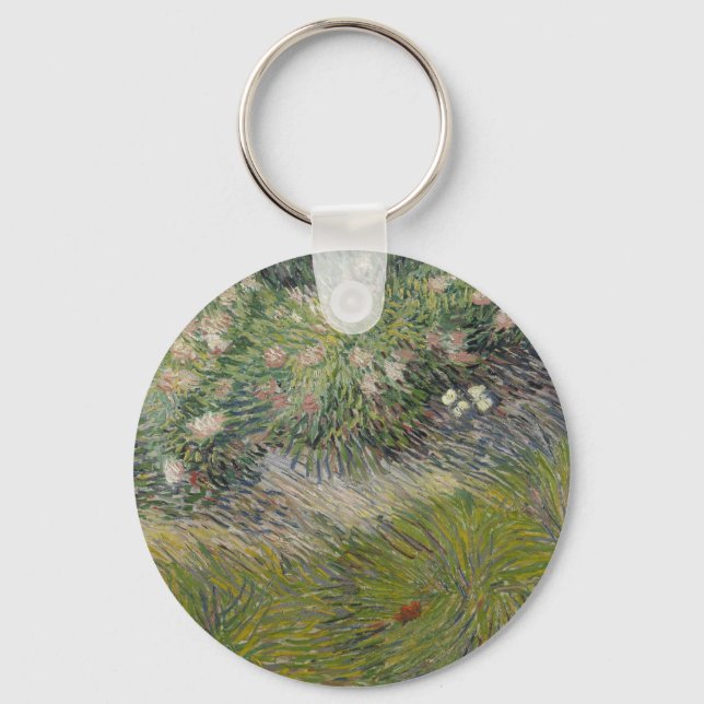 Porte-clés Herbe et papillons par Vincent van Gogh (Recto)