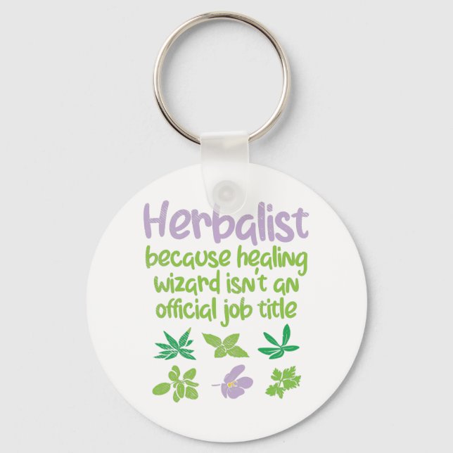 Porte-clés Herbes aromatiques amusantes (Recto)
