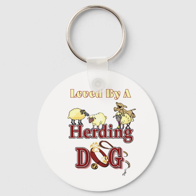 Porte-clés Herding Dog Owners Gifts (Recto)