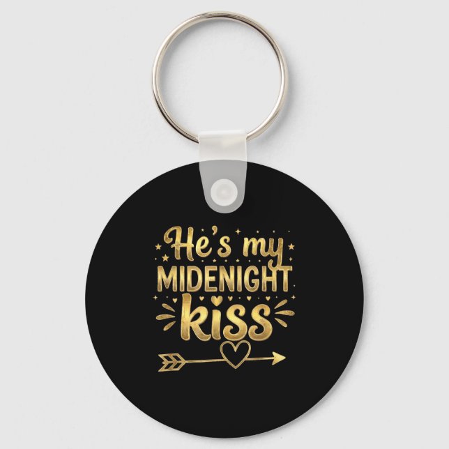 Porte-clés He's My Midnight Kiss Happy New Year Matching Coup (Recto)