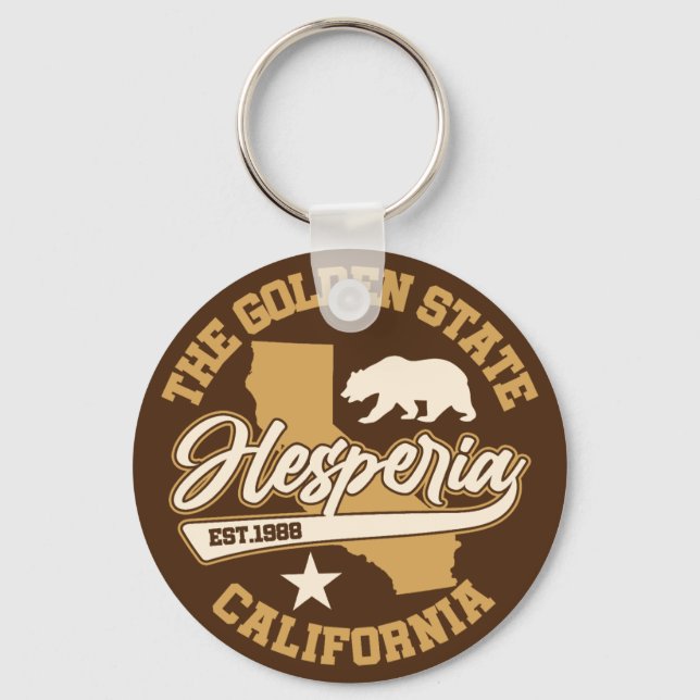 Porte-clés Hesperia, Californie (Recto)