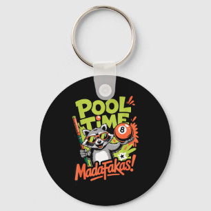 Porte-clés Heure de piscine, espèce de fou, joueur de billard
