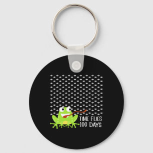 Porte-clés Heure Des Mouches 100 Jours Grenouille Fun 100ème