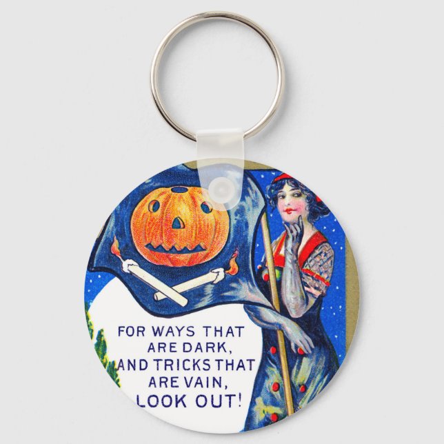 Porte-clés Heure d'Halloween tombée (Recto)