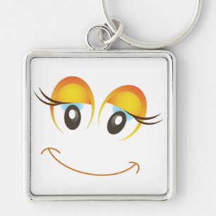 PORTE-CLÉS HEUREUSE FILLE FACE
