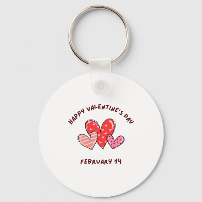 Porte-clés Heureuse Sainte-Valentin 2023 - Saint Valentin 14  (Recto)