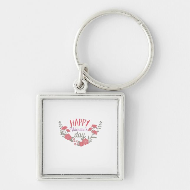 Porte-clés Heureuse Sainte-Valentin cadeau Couple (Devant)