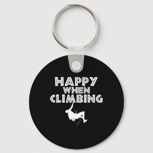 Porte-clés Heureux grimpeur de rochers dans l'arbre