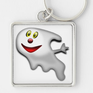 PORTE-CLÉS "HEUREUX HALLOWEEN" GHOST